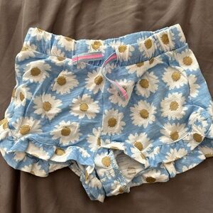 Crewcuts elastic flower print shorts size 4